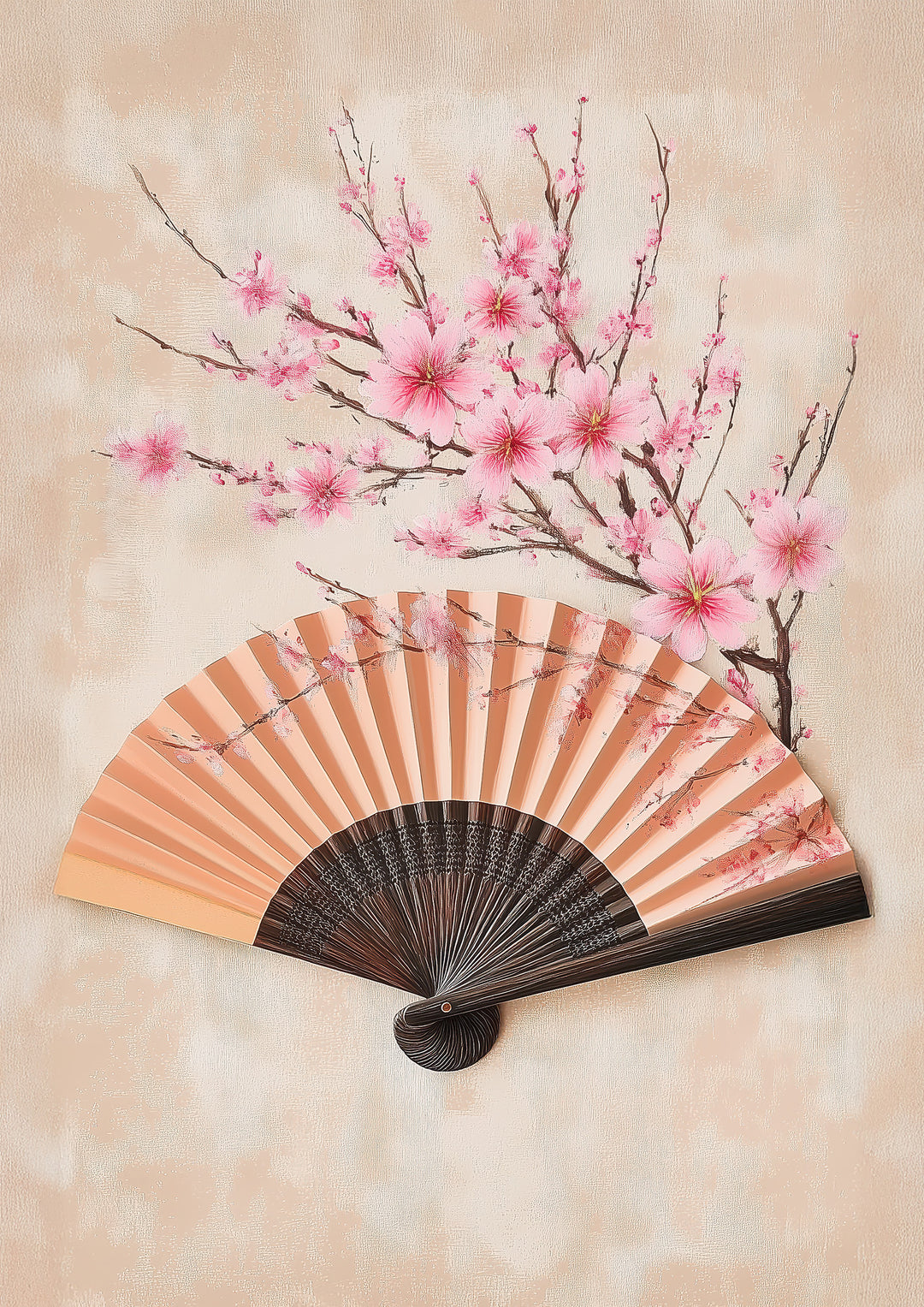 Japanese Fan Wall Art Print