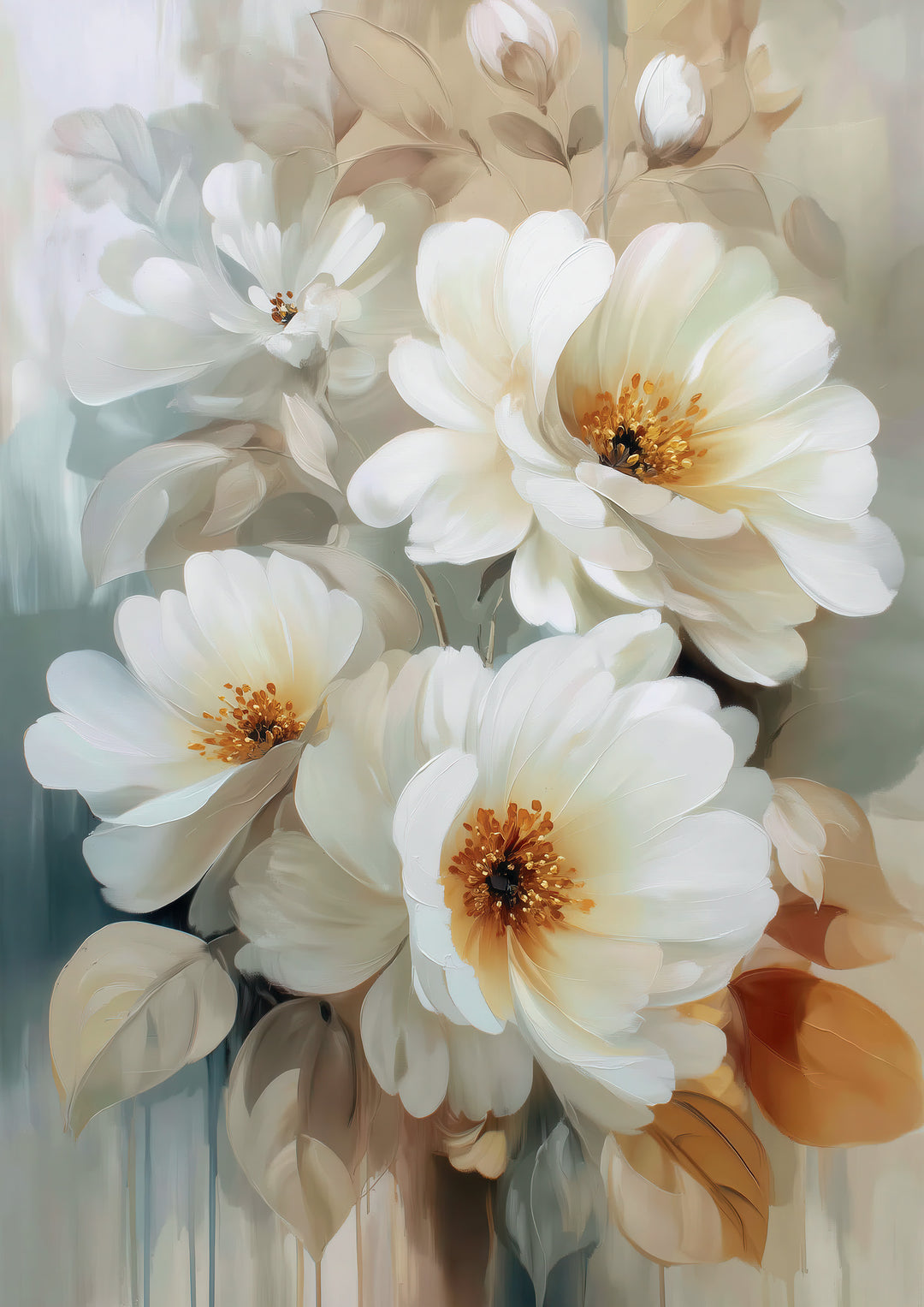 Ivory Bloom Soft Floral