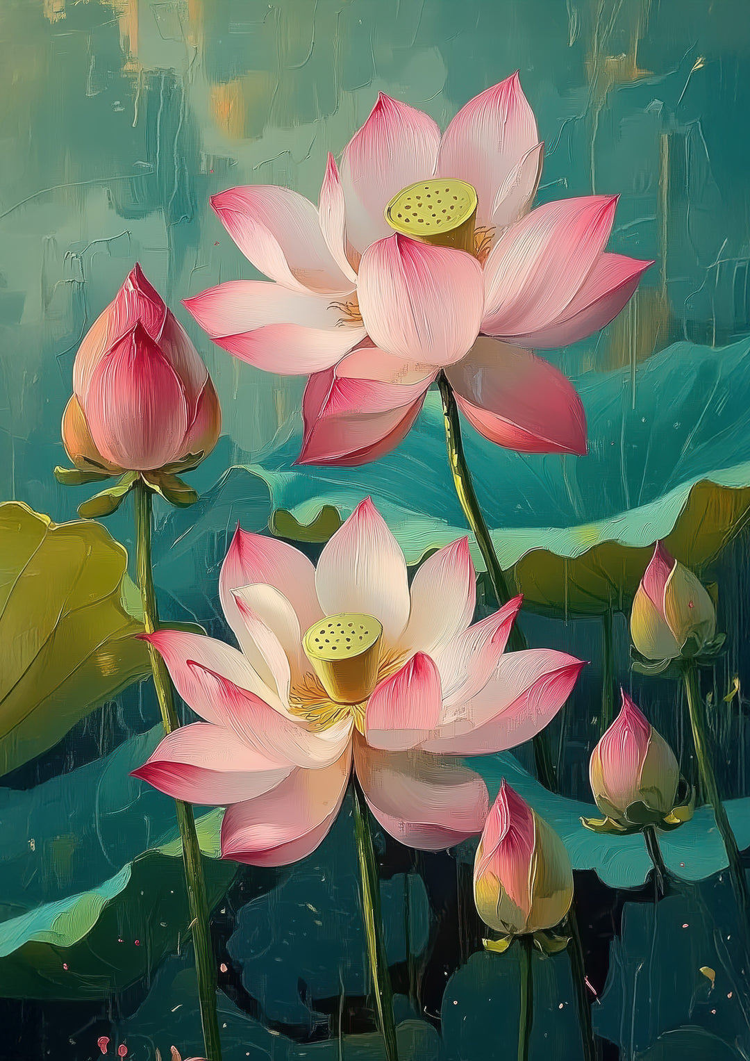 Botanical Water Lily Art