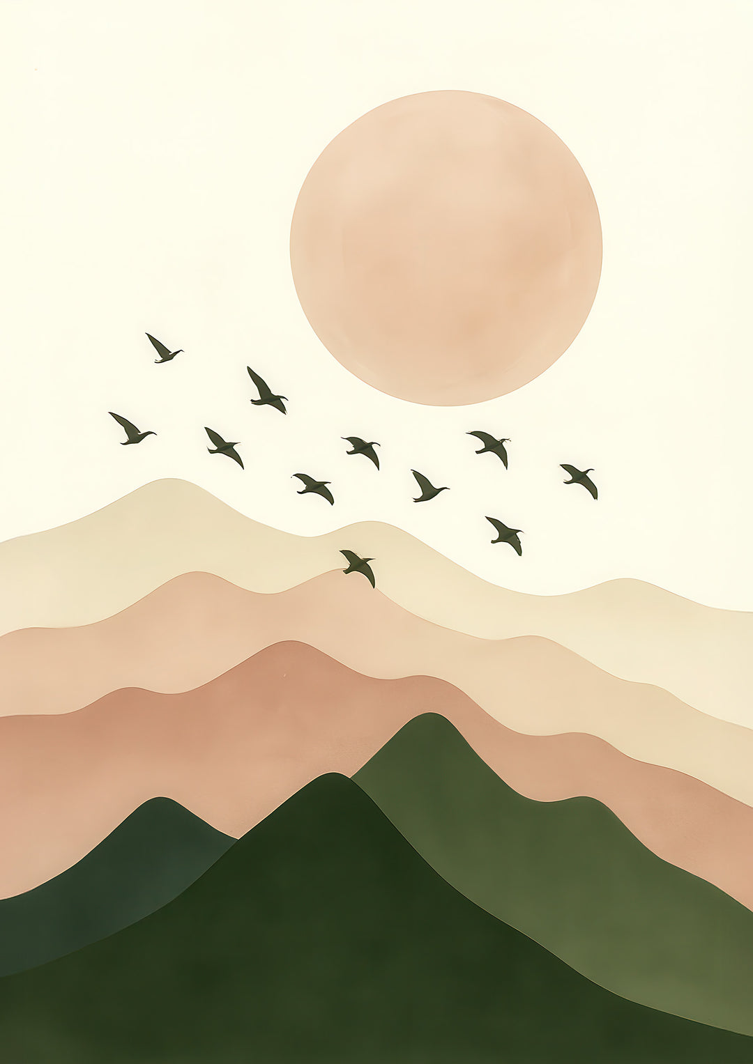 Minimalist Mountain Wall Art