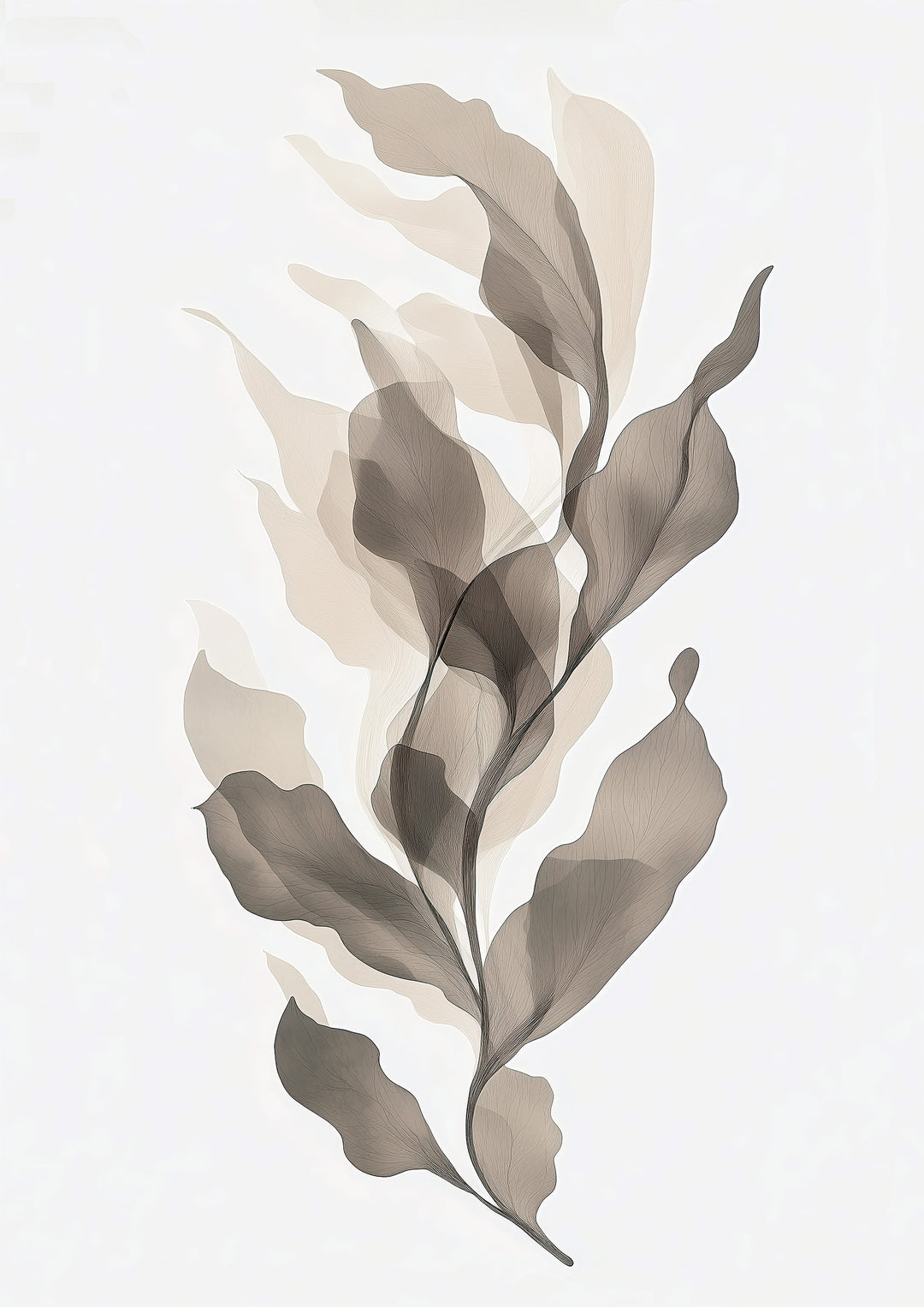 Japandi Botanical Leaves