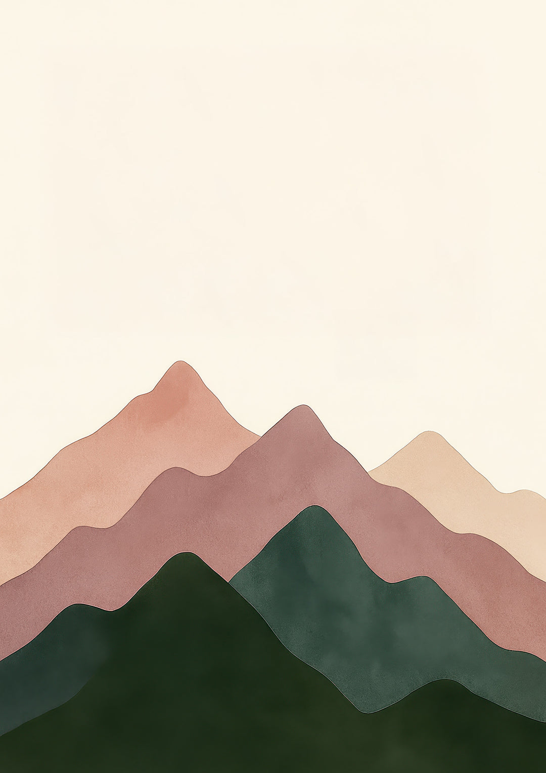 Neutral Mountain Decor