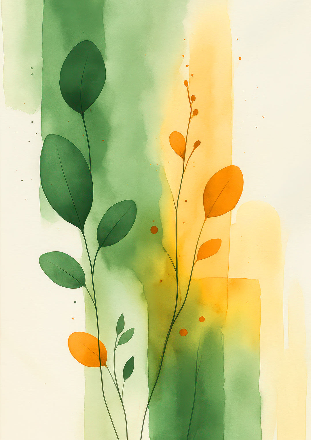 Green Botanical Wall Art