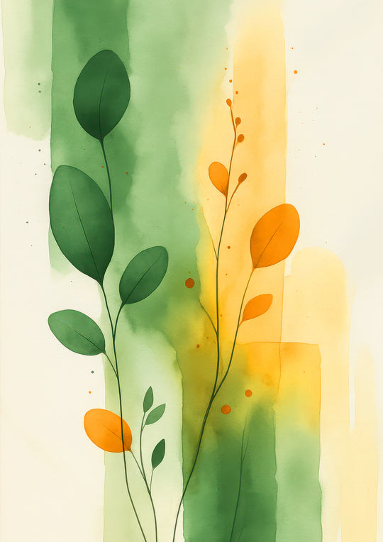 Green Botanical Wall Art