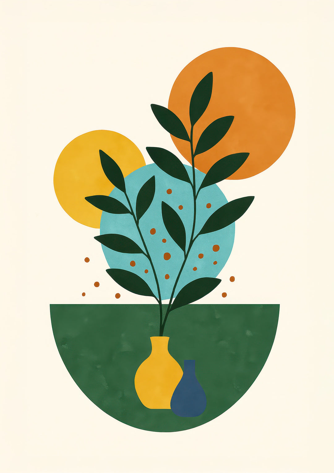 Abstract Plant Poster