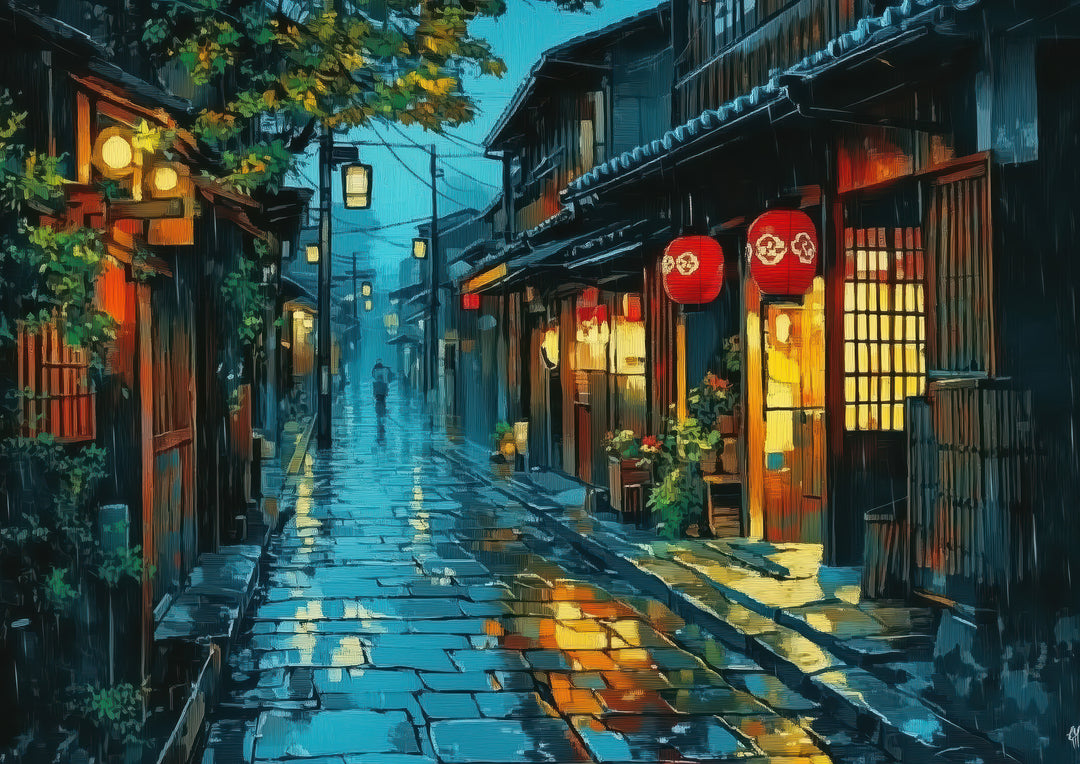 Kyoto Alley in the Rain