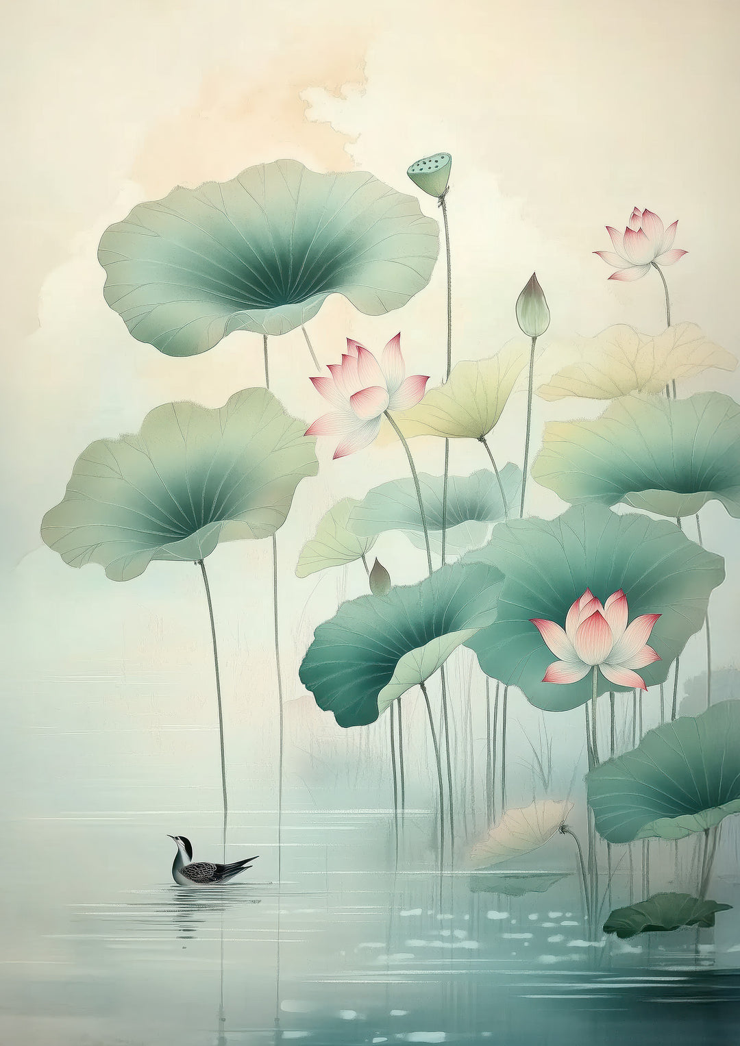 Lotus Flower Wall Art