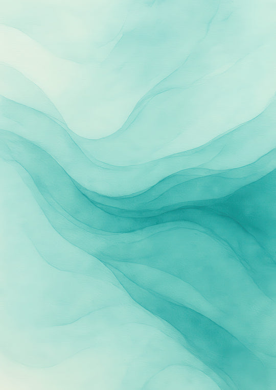 Blue Green Abstract Wall Art