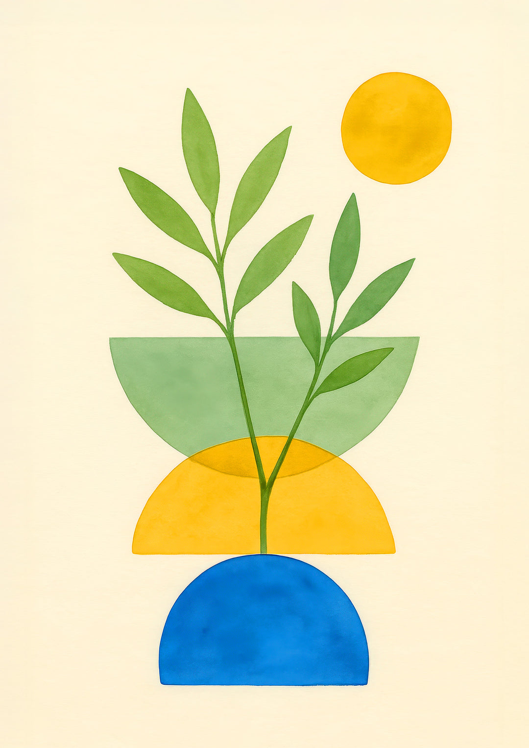 Geometric Botanical Wall Art