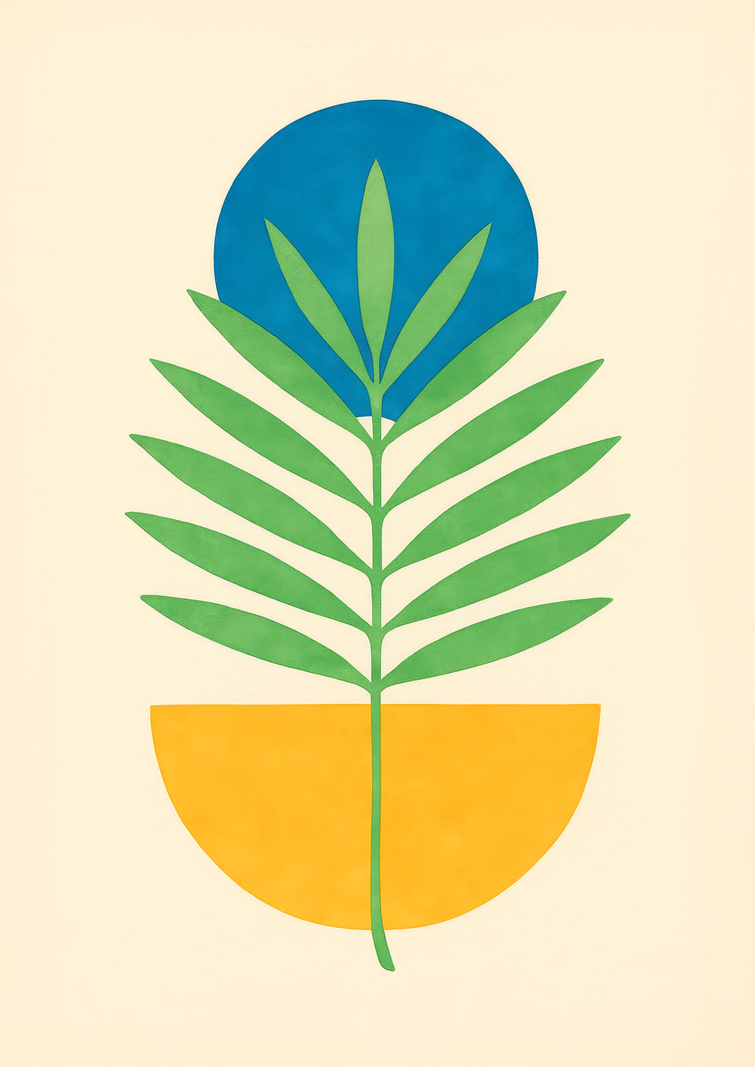 Abstract Botanical Japanese Art