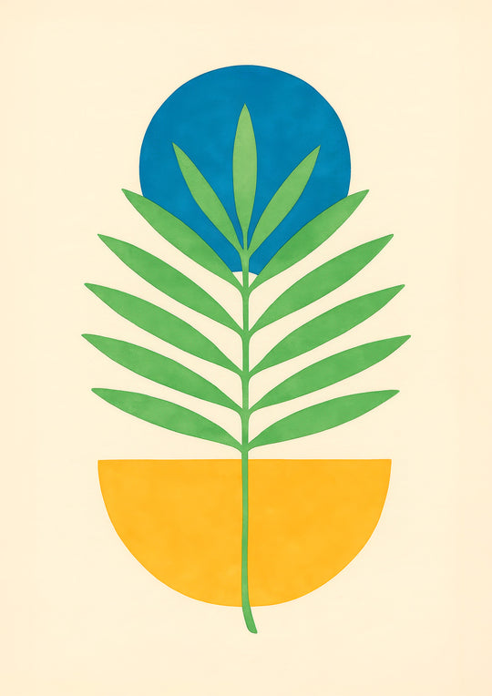 Abstract Botanical Japanese Art
