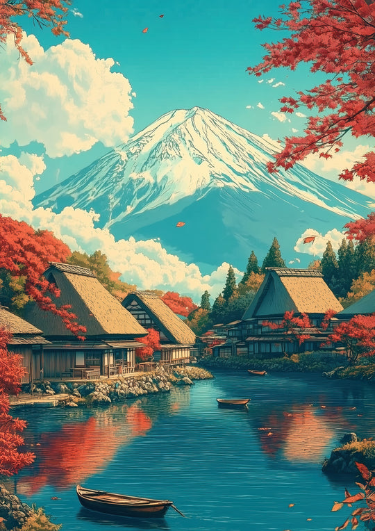 Japanese Lake Print