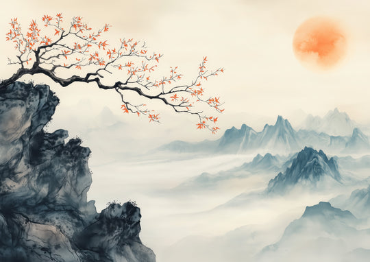 Misty Mountain Landscape