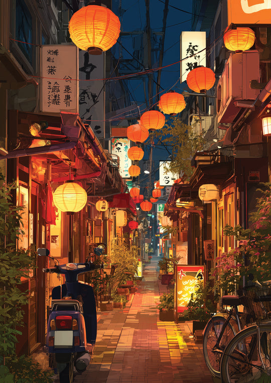 Lantern Alley at Night