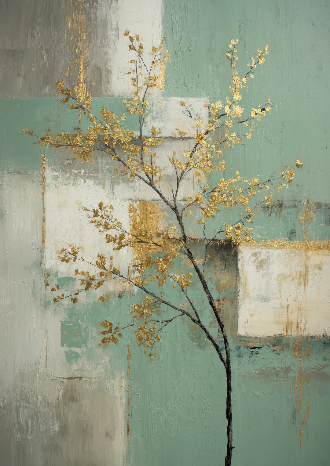 Golden Abstract Tree