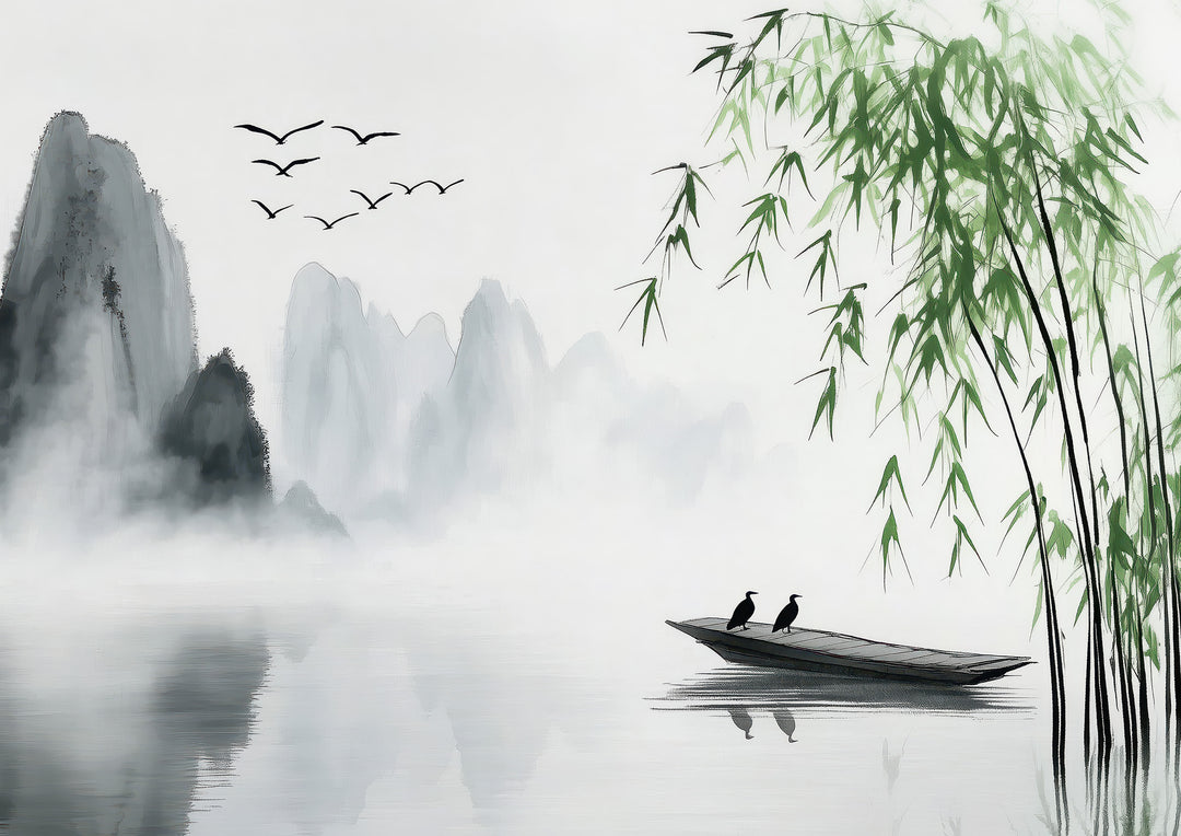 Still Lake and Bamboo