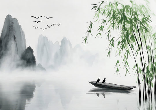 Still Lake and Bamboo