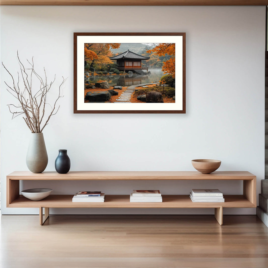 Japanese Garden Autumn Wall Art