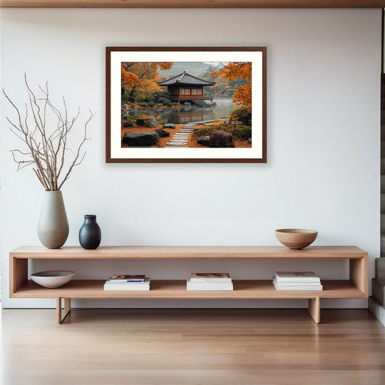 Japanese Garden Autumn Wall Art