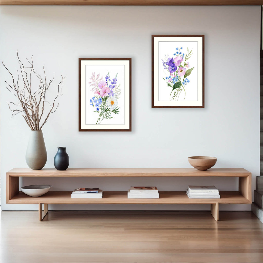 Pastel Flower Wall Print
