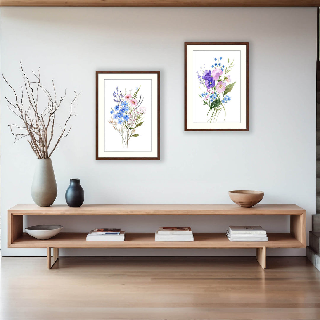 Botanical Flower Wall Art Print