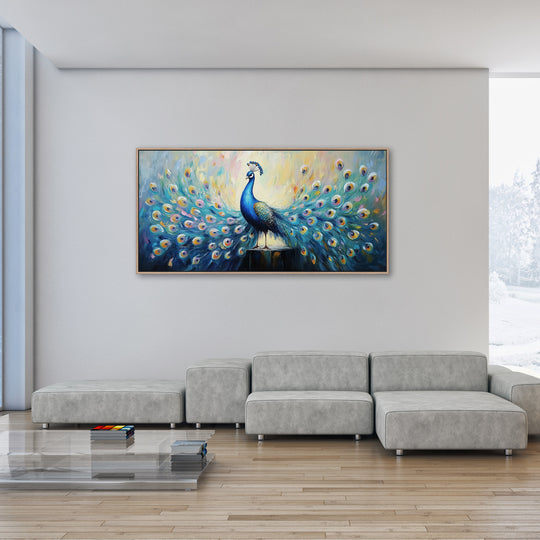 Blue and Teal Peacock