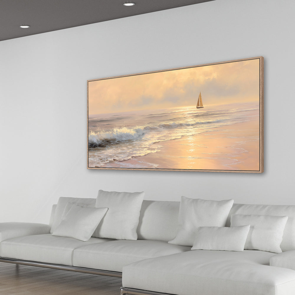 Sunset Sailboat Seascape
