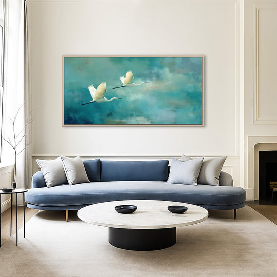 Flying Crane Cloudscape