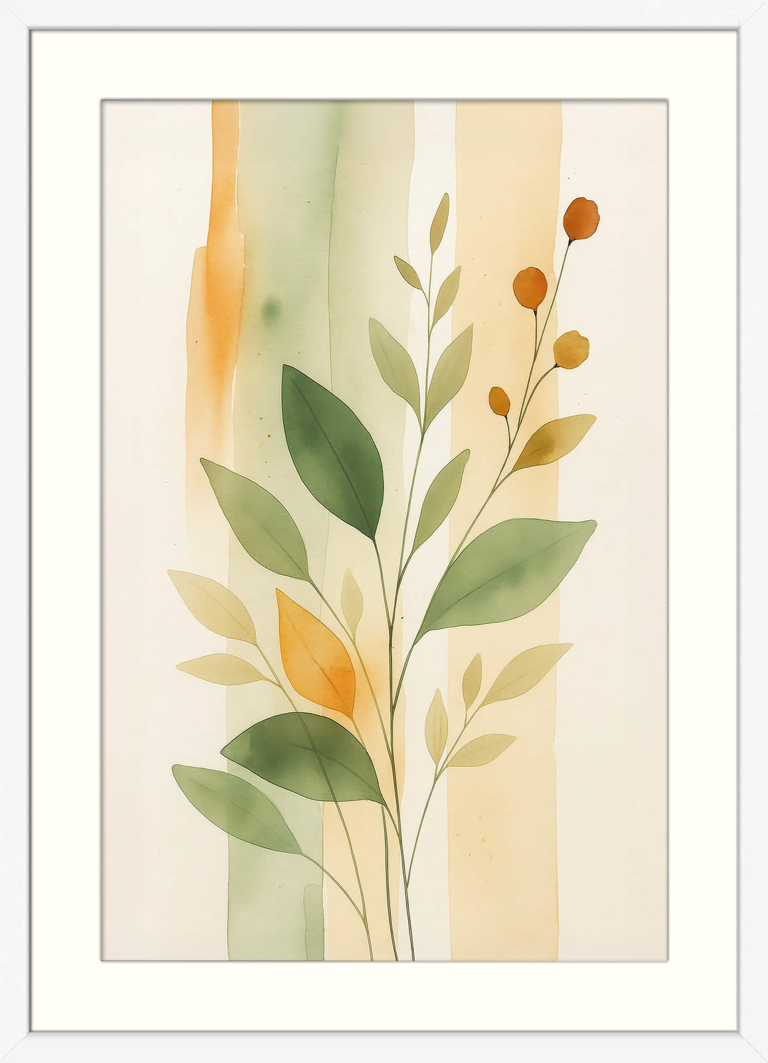 Watercolor Leaf Print