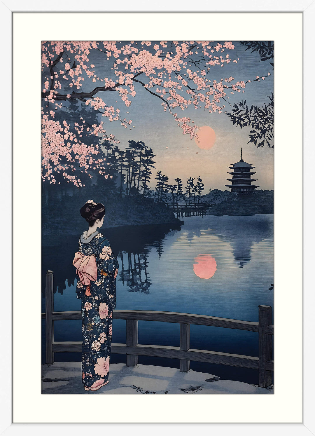 Geisha and Cherry Blossom