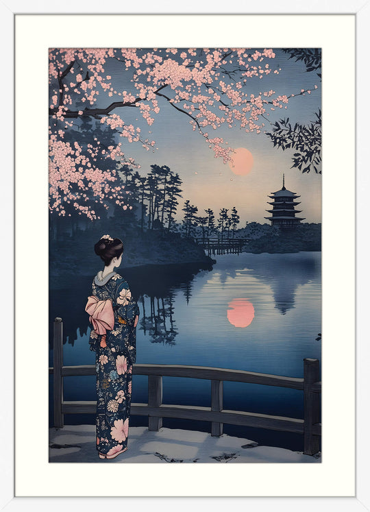 Geisha and Cherry Blossom