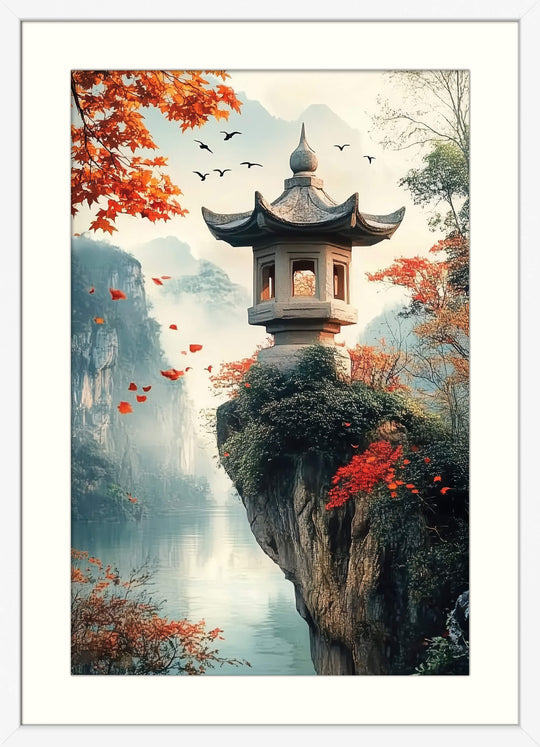 Autumn Japanese Temple Art