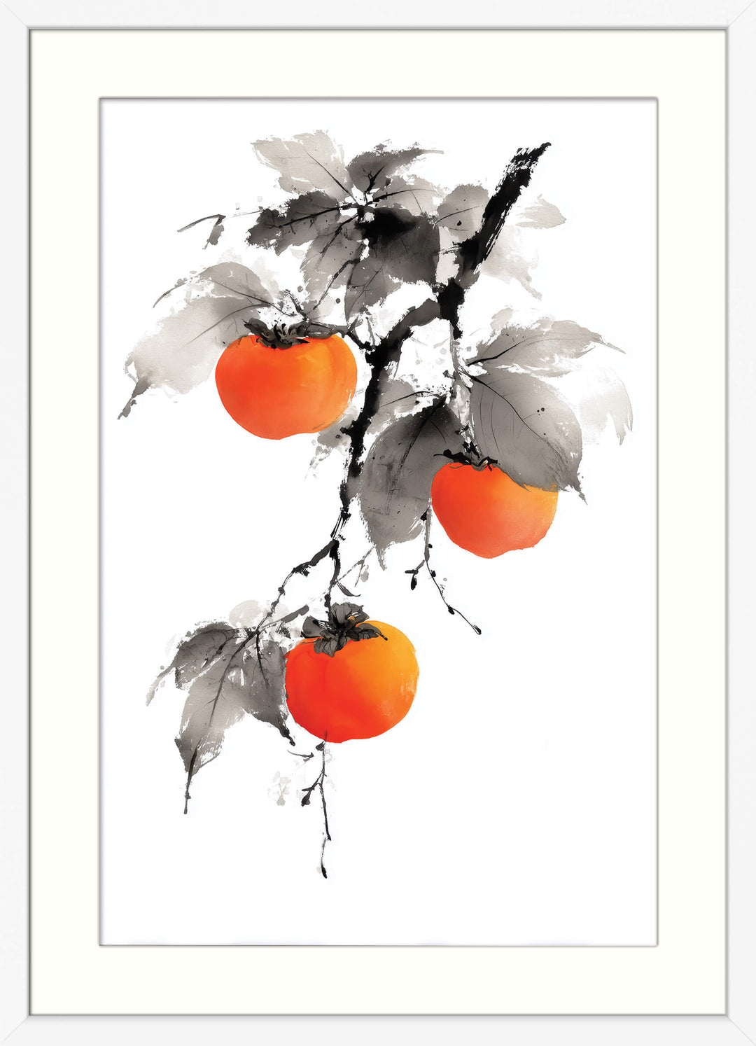 Persimmons on Branch