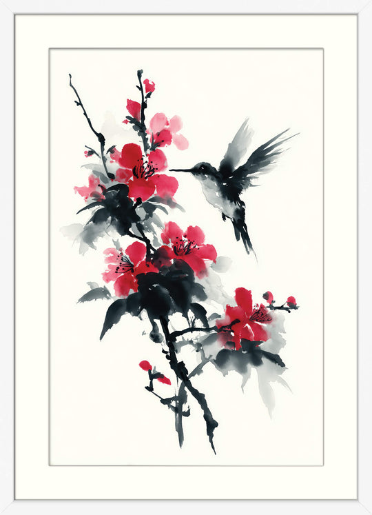 Hummingbird and Blossom