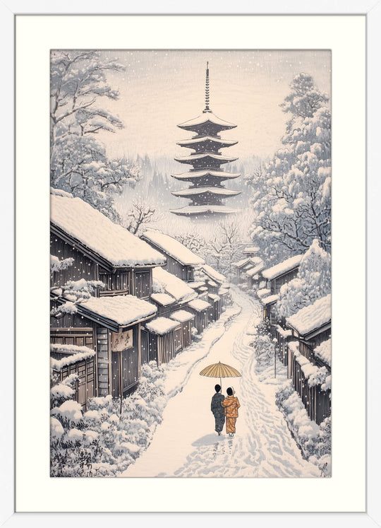 Old Village Snowfall