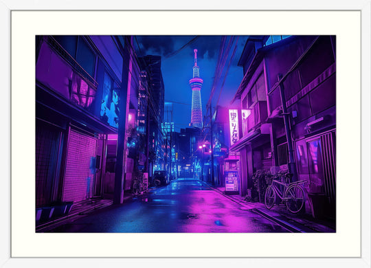 Cyberpunk Cityscape Print