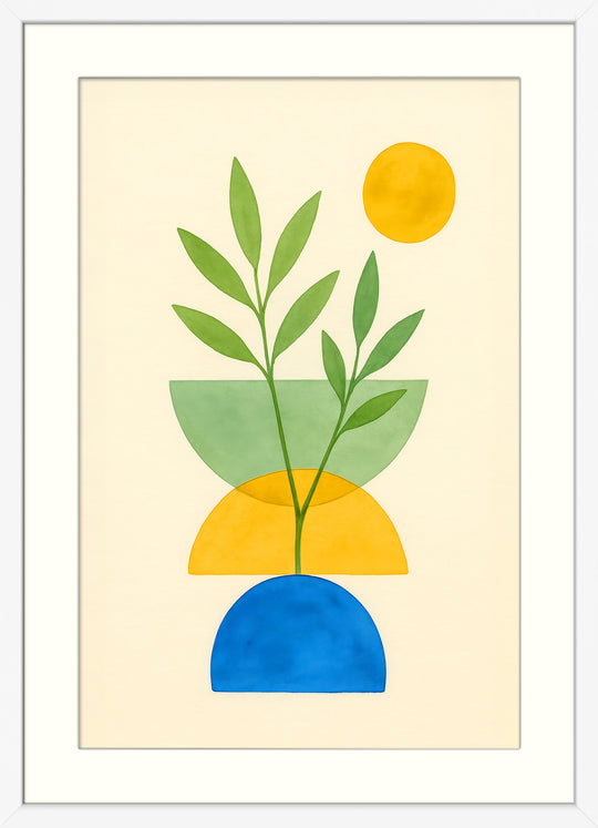 Geometric Botanical Wall Art