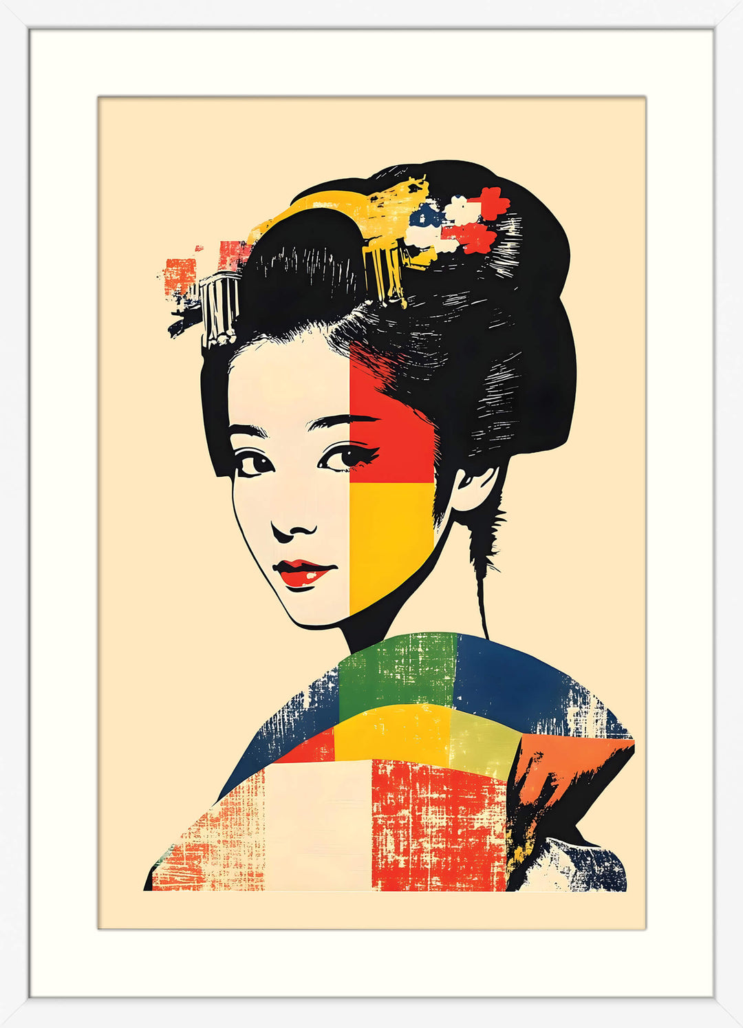 Stylised Geisha Portrait