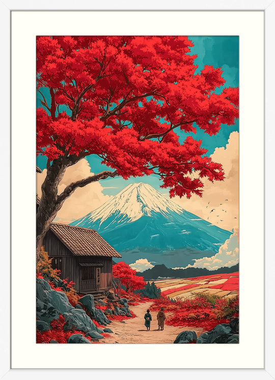 Japanese Autumn Landscape Print