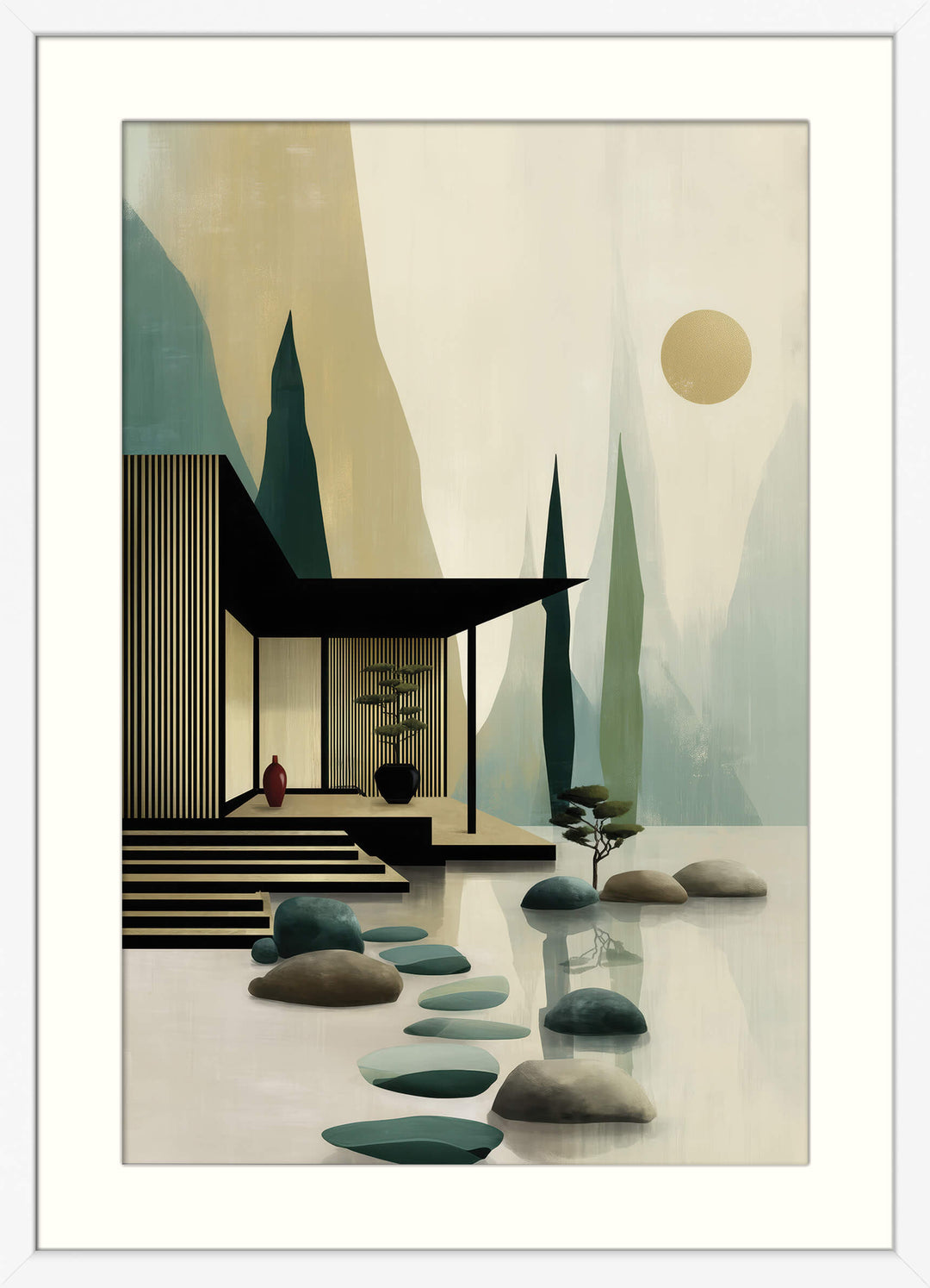 Japanese Home with Garden