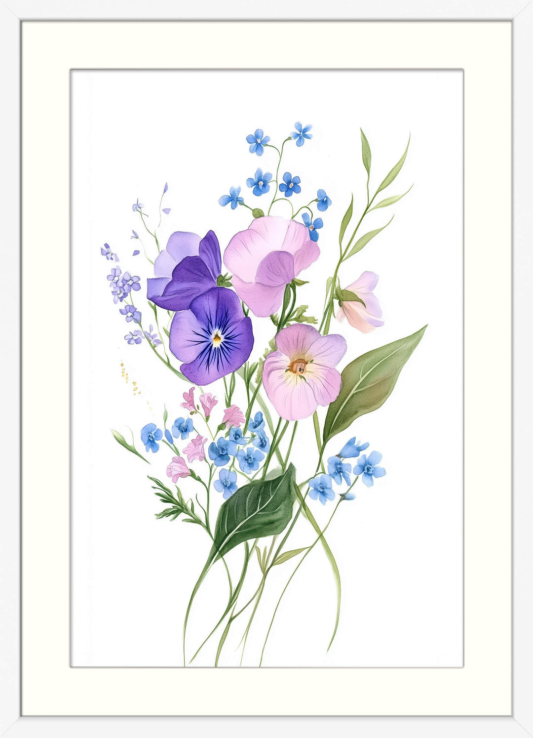 Pastel Flower Wall Print