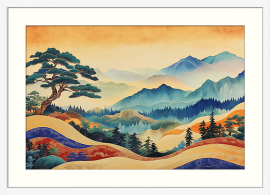 Golden Dawn Over Painted Peaks