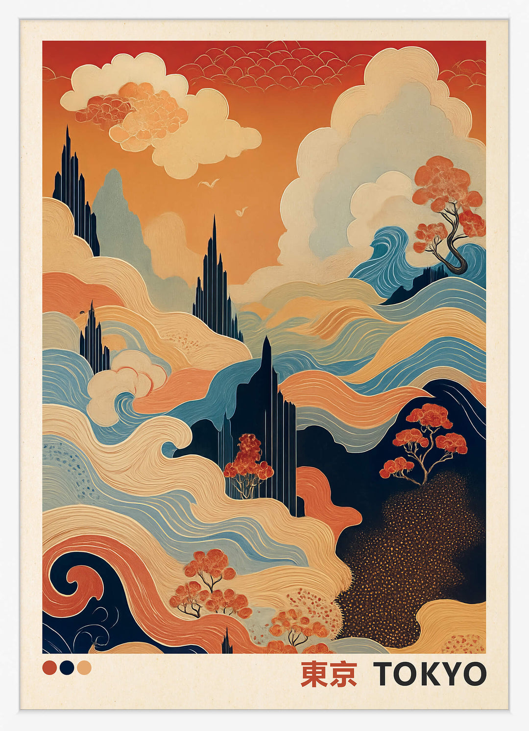 Abstract Japanese Landscape