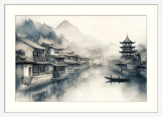 Misty Canal Town
