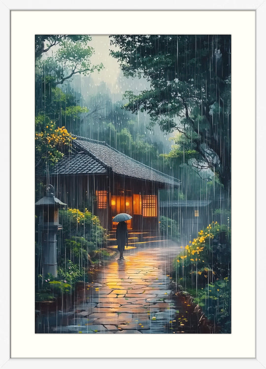 Japanese Rain Wall Art