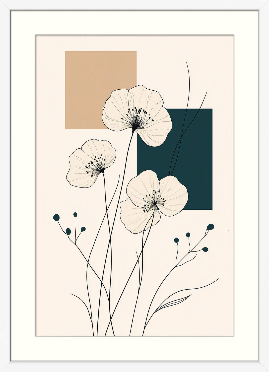 Minimalist Floral Line Art