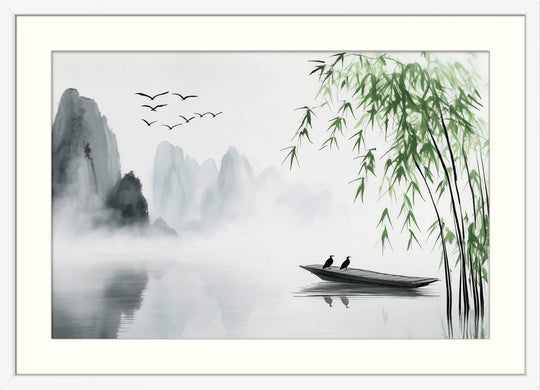 Still Lake and Bamboo