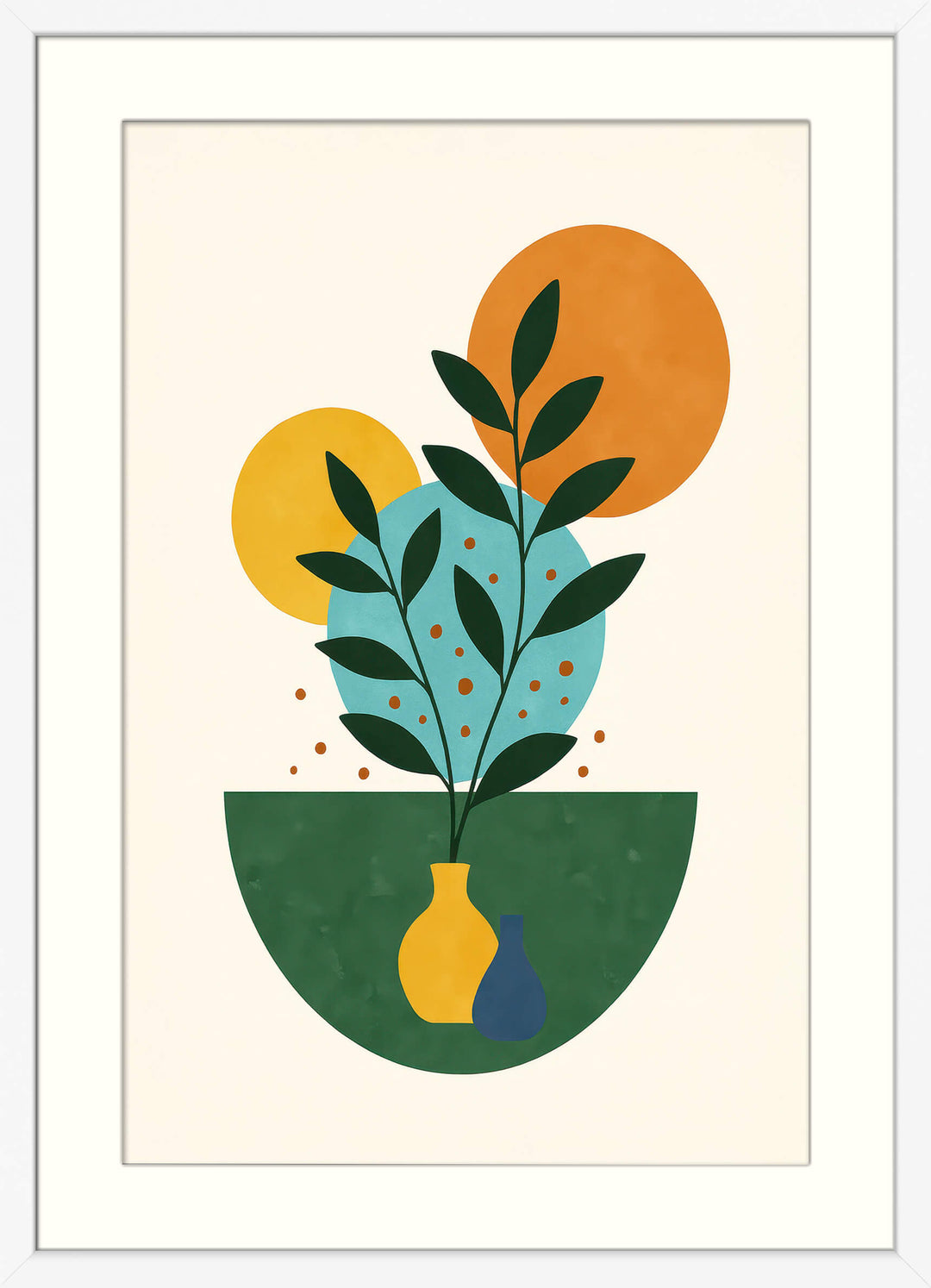 Abstract Plant Poster