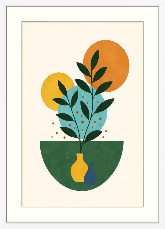Abstract Plant Poster