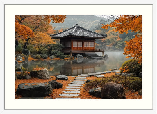 Japanese Garden Autumn Wall Art